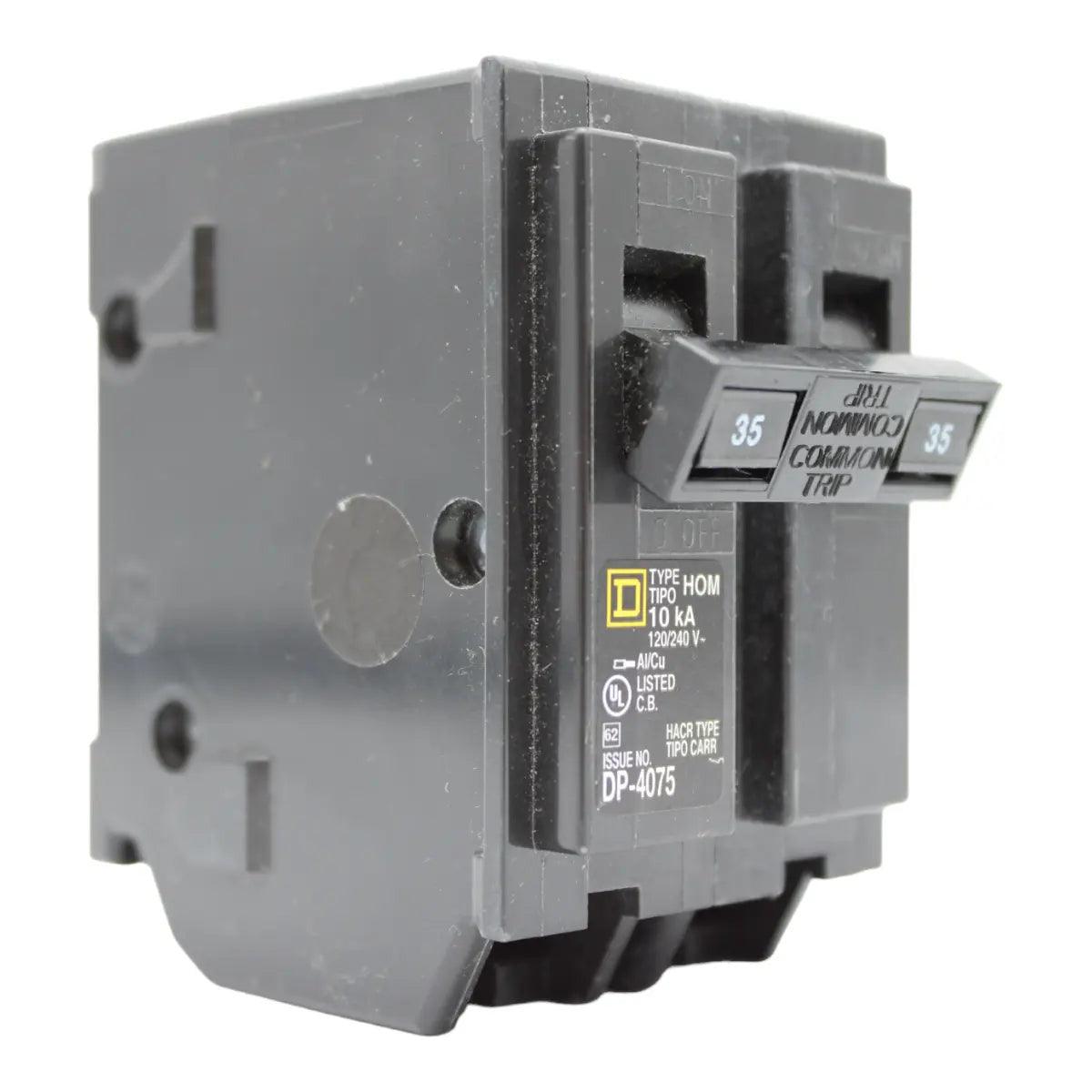 Square D HOM235 Circuit Breaker 35 Amps 240 Volts 2 Pole Plug in UL Listed