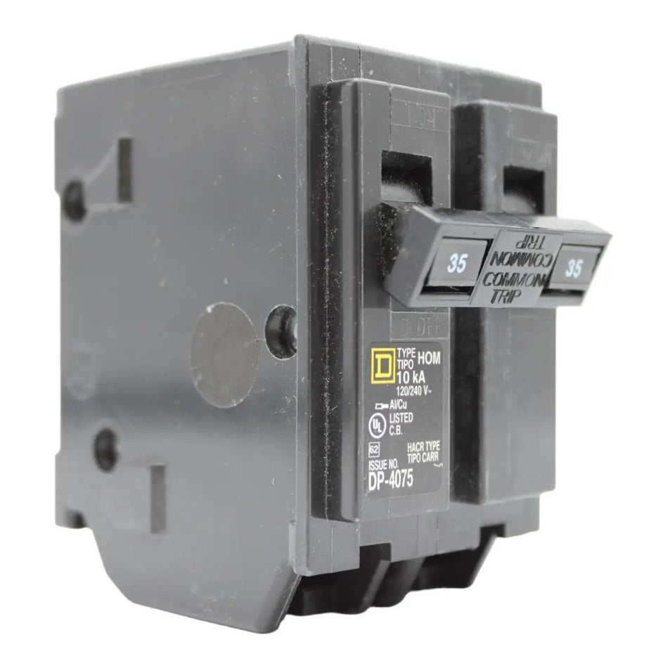 Square D HOM235 Circuit Breaker 35 Amps 240 Volts 2 Pole Plug in UL Listed