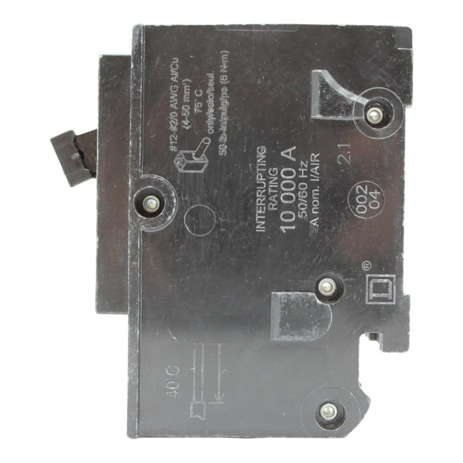 Square D Homeline HOM280 80A 2P 120/240V Standard Plug-In Circuit Brea ...