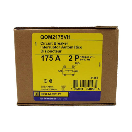 Square D QOM2175VH Main Breaker 175 Amps 240 Volts 2 Pole Bolt on UL Listed