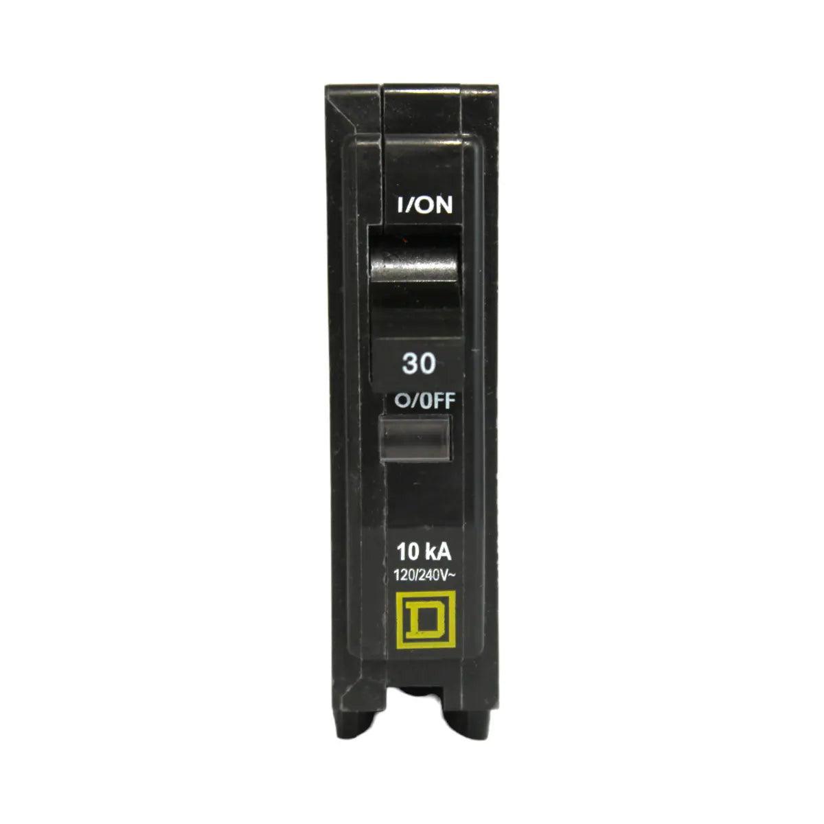 Square D QO130 30 Amp Single Pole 120V Plug-In Standard Trip Circuit Breaker UL
