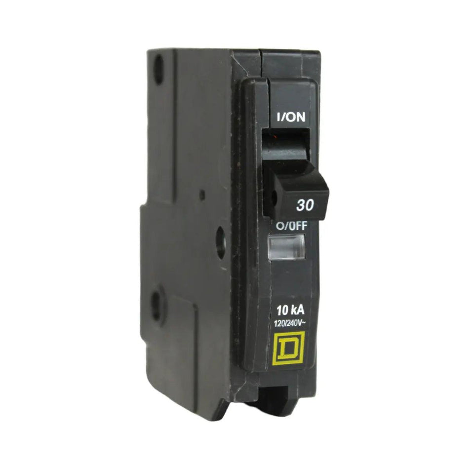 Square D QO130 30 Amp Single Pole 120V Plug-In Standard Trip Circuit Breaker UL