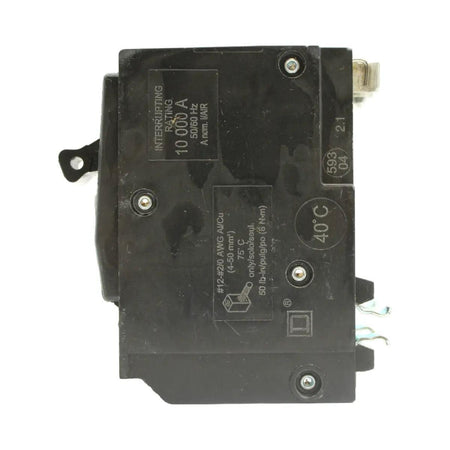 Square D QO2125 125 Amp Double Pole 240V Plug-In Standard Trip Circuit Breaker UL