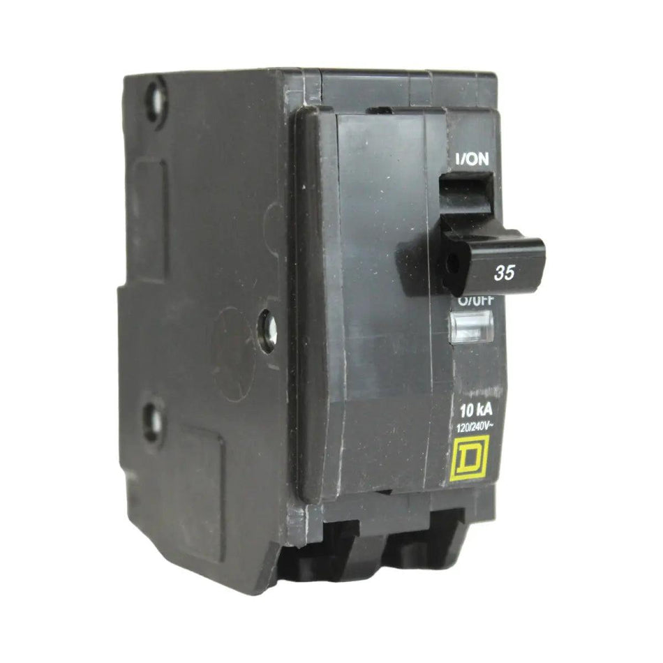 Square D QO235 35 Amp Double Pole 240V Plug-In Standard Trip Circuit Breaker UL