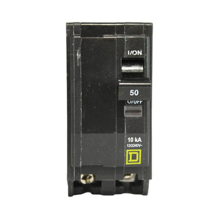 Square D QO250 50 Amp Double Pole 240V Plug-In Standard Trip Circuit Breaker UL