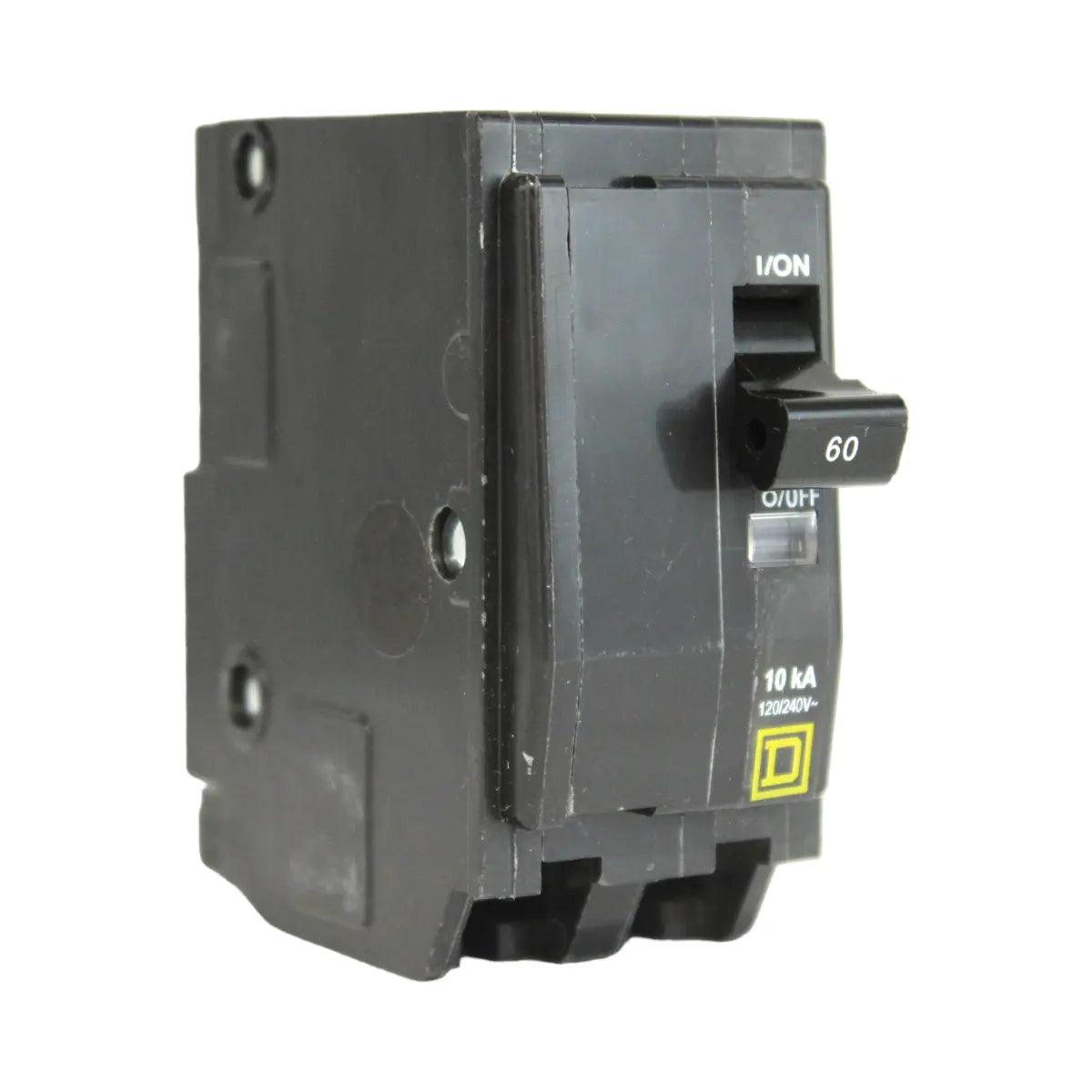 Square D QO260 60 Amp Double Pole 240V Plug-In Standard Trip Circuit Breaker UL