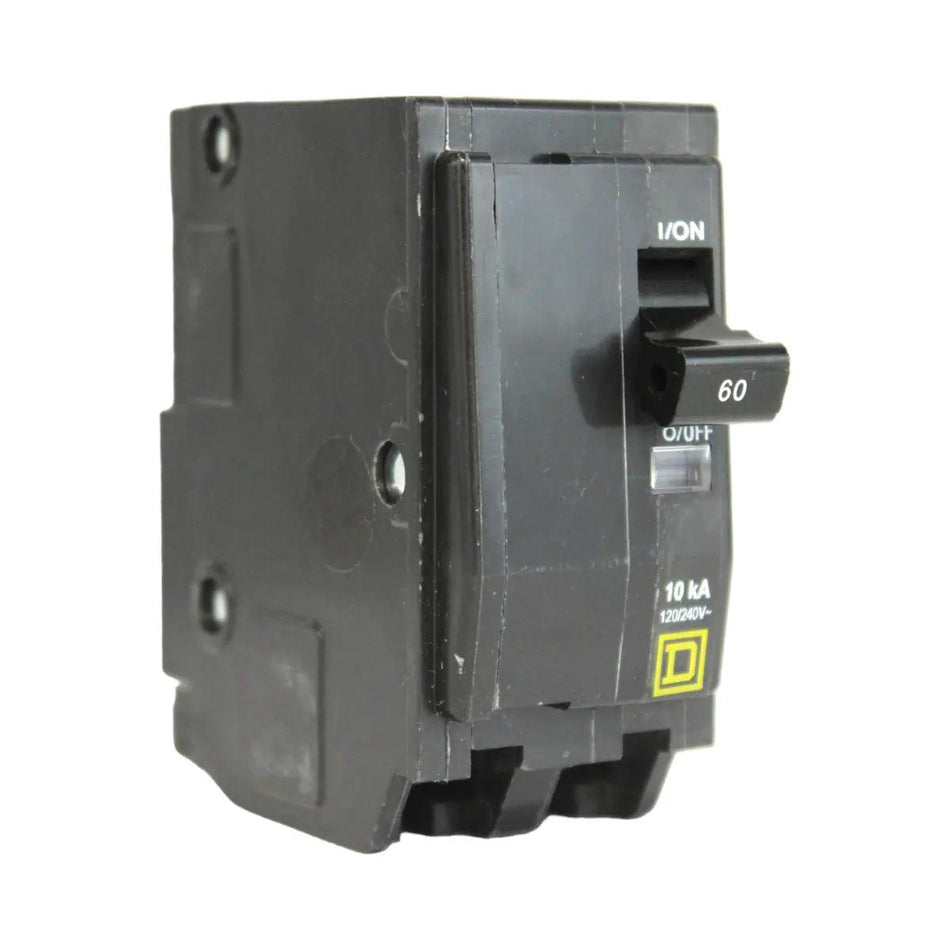 Square D QO260 60 Amp Double Pole 240V Plug-In Standard Trip Circuit Breaker UL