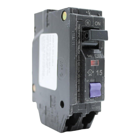 GE THQL1115PDF 15 Amp Single Pole 120V Plug-On Neutral AFCI/GFCI Dual Function Circuit Breaker UL